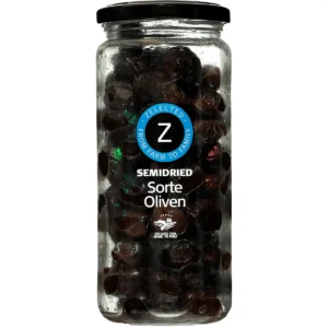 Semidried Sorte Oliven Semidried Sorte Oliven